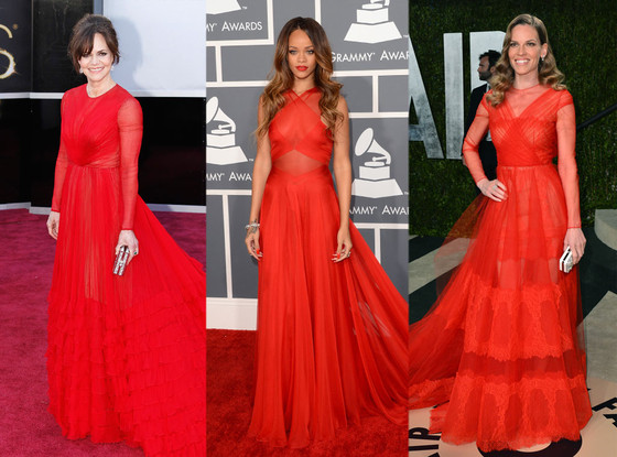 Sally Field, Rihanna, Hilary Swank Sally Field, Rihanna, Hilary Swank
